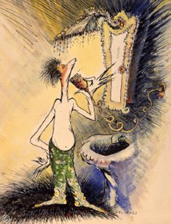 Self Portrait of a Young Man Shaving 1999 Limited Edition Print - Dr. Seuss Self Portrait of a Young Man Shaving 1999 Limited Edition Print - Dr. Seuss