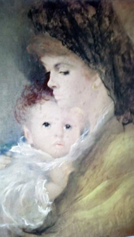 Mother and Child 30x24 Original Painting -  Gelitin