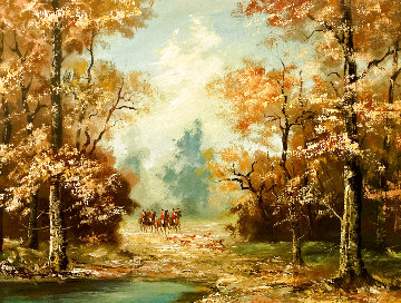 Untitled Landscape 1920 27x19 Original Painting - Gerd Norbert Hartmann Untitled Landscape 1920 27x19 Original Painting - Gerd Norbert Hartmann