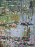 Les Nympheas (Waterlilies) Chez Claude  2002 14x16 Original Painting by Marie-Ange Gerodez - 0