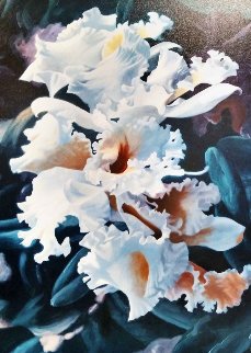Orchid Rhapsody Embellished Canvas 1998 Limited Edition Print - Michael Gerry Orchid Rhapsody Embellished Canvas 1998 Limited Edition Print - Michael Gerry