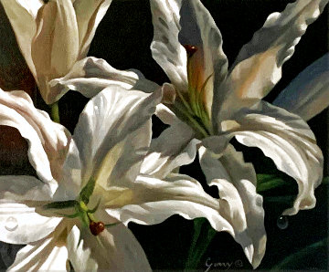 Untitled Floral Painting 31x38 Original Painting - Michael Gerry Untitled Floral Painting 31x38 Original Painting - Michael Gerry