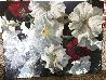 Red and White Petunias 1995 Embellished - Huge Limited Edition Print by Michael Gerry - 1