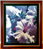 Untitled Floral 1995 Embellished Lithograph on Canvas Limited Edition Print by Michael Gerry - 1