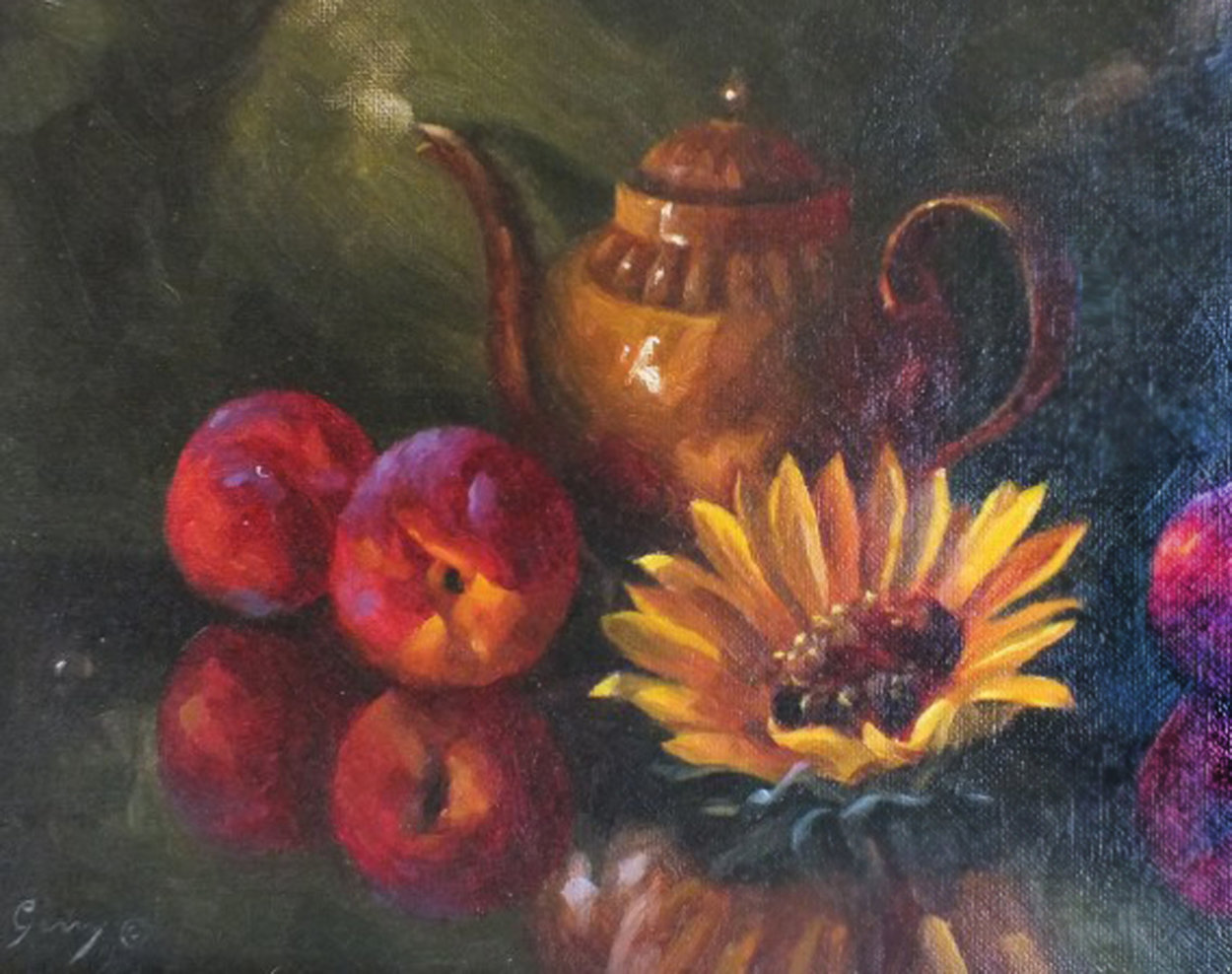 Sunflower 12x16 Original Painting by Michael Gerry Sunflower 12x16 Original Painting by Michael Gerry