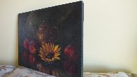Sunflower 12x16 Original Painting by Michael Gerry - 2 Sunflower 12x16 Original Painting by Michael Gerry - 2