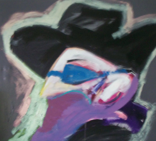 Faceoff, Suite of 3 Paintings 1988 102 in wide mural Original Painting by Bill Gersh Faceoff, Suite of 3 Paintings 1988 102 in wide mural Original Painting by Bill Gersh