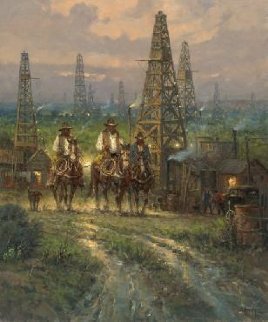 Drifting Through the Oilpatch 2011 Limited Edition Print - G. Harvey Drifting Through the Oilpatch 2011 Limited Edition Print - G. Harvey