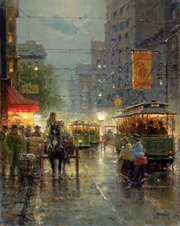 Old Dallas Main Street 2008 Limited Edition Print - G. Harvey Old Dallas Main Street 2008 Limited Edition Print - G. Harvey