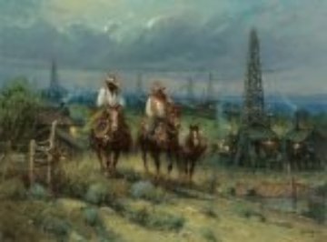 Oil Patch Cowhands 2007 Limited Edition Print - G. Harvey Oil Patch Cowhands 2007 Limited Edition Print - G. Harvey