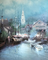 New England Harbor 1998 Limited Edition Print by G. Harvey - 0 New England Harbor 1998 Limited Edition Print by G. Harvey - 0