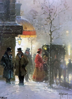 Snowy Ride in Boston 2001 Limited Edition Print - G. Harvey Snowy Ride in Boston 2001 Limited Edition Print - G. Harvey