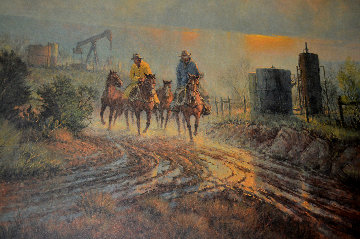 Twentieth Century Ranching AP 1981 Limited Edition Print - G. Harvey Twentieth Century Ranching AP 1981 Limited Edition Print - G. Harvey