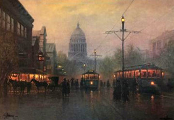 Lights Along the Avenue Washington D.C. Limited Edition Print - G. Harvey Lights Along the Avenue Washington D.C. Limited Edition Print - G. Harvey