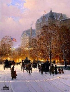 A Stroll on the Plaza 1998 Limited Edition Print - G. Harvey A Stroll on the Plaza 1998 Limited Edition Print - G. Harvey