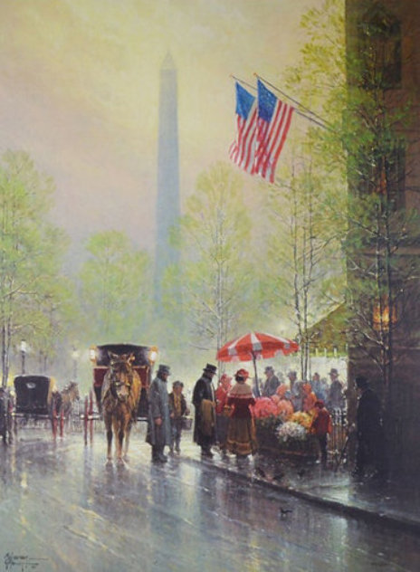 Pinnacle of Freedom 1993 Washington Limited Edition Print by G. Harvey