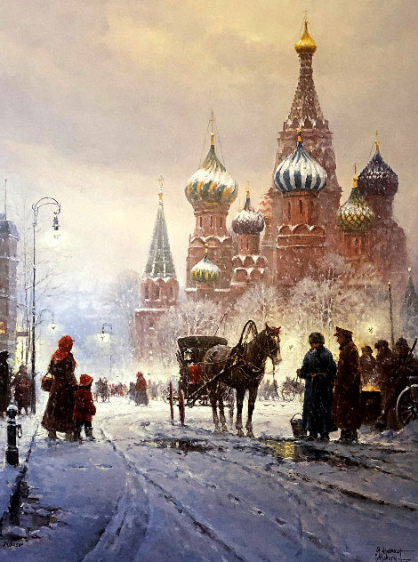 Cathedral of St. Basil - Red Square AP 1991 - Moscow, Russia Limited Edition Print by G. Harvey