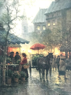Flower Vendor - Boston 2001 - Massachusetts Limited Edition Print - G. Harvey Flower Vendor - Boston 2001 - Massachusetts Limited Edition Print - G. Harvey
