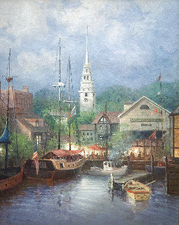New England Harbor 1998 Limited Edition Print - G. Harvey New England Harbor 1998 Limited Edition Print - G. Harvey
