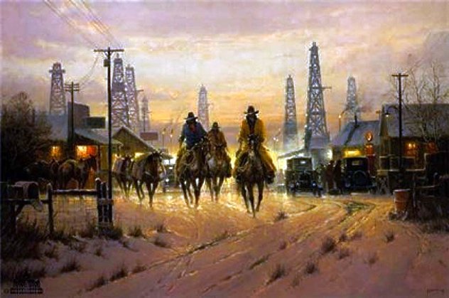 When Cowboys Dont Change 1995 - Signed Twice Limited Edition Print by G. Harvey