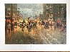 Early Downtown Houston 1984 - Texas - Signed Twice Limited Edition Print by G. Harvey - 1