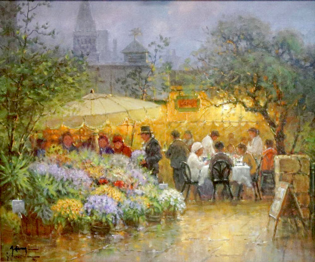 Market Cafe Limited Edition Print by G. Harvey