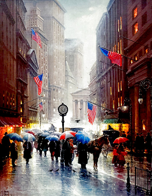 Canyon of Dreams - Wall Street 1994 - Huge - New York Limited Edition Print by G. Harvey