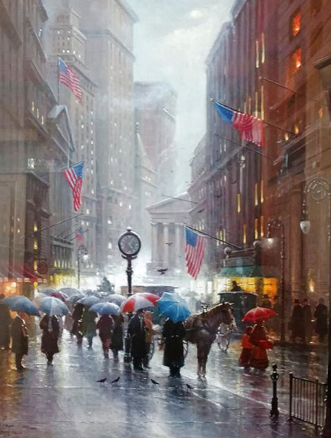 Canyon of Dreams - Wall Street 1994 - Huge - New York - NYC Limited Edition Print by G. Harvey