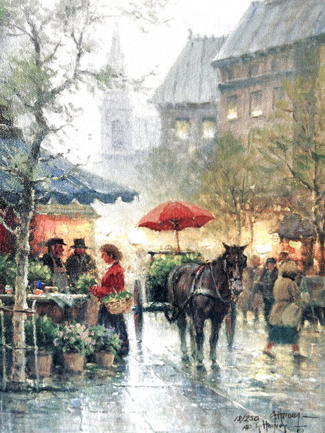 Flower Vendor AP 2001 Limited Edition Print by G. Harvey