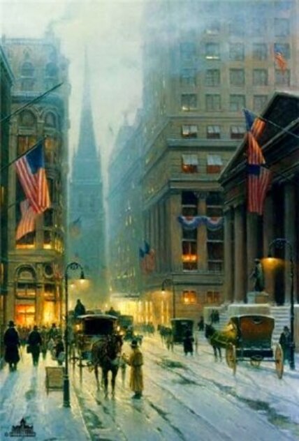 Wall Street - New York 1989 - NYC Limited Edition Print by G. Harvey