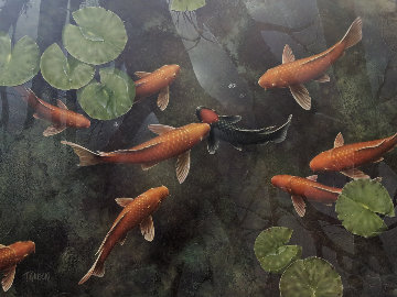 Good As Gold Koi) 2010 36x48 Super Huge Original Painting - Terry Gilecki Good As Gold Koi) 2010 36x48 Super Huge Original Painting - Terry Gilecki