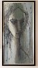 Untitled -  Girl in Shadow 1983 49x26 Huge Original Painting by Gino Hollander - 1