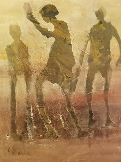 Figures 39x30 Original Painting - Gino Hollander Figures 39x30 Original Painting - Gino Hollander