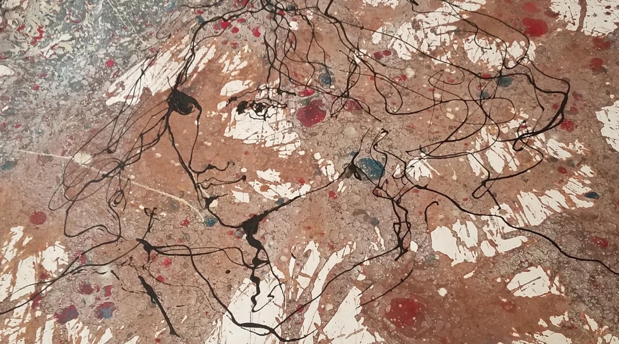 Woman 33x22 Original Painting by Gino Hollander Woman 33x22 Original Painting by Gino Hollander