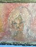 Young Girl's Face 1965 25x41 Huge Original Painting by Gino Hollander - 3