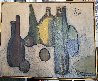 Untitled Oil on Canvas - 6 Bottles 1963 24x31 Original Painting by Gino Hollander - 1