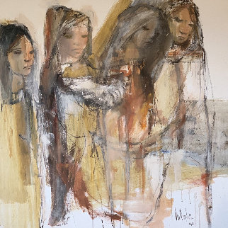 Untitled Painting 1968 48x48 Original Painting - Gino Hollander Untitled Painting 1968 48x48 Original Painting - Gino Hollander