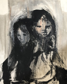Sister 1969 40x30 Original Painting - Gino Hollander Sister 1969 40x30 Original Painting - Gino Hollander