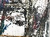Untitled Abstract Portrait 1966 34x67 - Huge - Mural Size Original Painting by Gino Hollander - 5