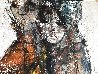 Untitled Abstract Portrait 1966 34x67 - Huge - Mural Size Original Painting by Gino Hollander - 4
