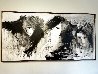 Untitled Figurative Abstract 1971 34x68 - Huge Mural Size Original Painting by Gino Hollander - 1