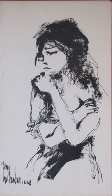 Untitled (Portrait) 1968 9x5 Original Painting by Gino Hollander - 0 Untitled (Portrait) 1968 9x5 Original Painting by Gino Hollander - 0