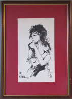 Untitled (Portrait) 1968 9x5 Original Painting by Gino Hollander - 1 Untitled (Portrait) 1968 9x5 Original Painting by Gino Hollander - 1