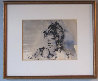 Untitled (Portrait of a Girl) 1970 10x12 Original Painting by Gino Hollander - 1