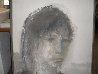 Young Woman 1965 42x33 Huge Original Painting by Gino Hollander - 2