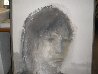 Young Woman 1965 42x33 - Huge Original Painting by Gino Hollander - 2