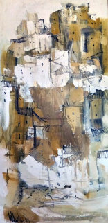 Untitled IV 1978 43x23 Original Painting - Gino Hollander Untitled IV 1978 43x23 Original Painting - Gino Hollander