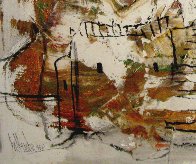 Absract Dwelling 1967 25x30 Original Painting by Gino Hollander - 2 Absract Dwelling 1967 25x30 Original Painting by Gino Hollander - 2