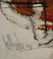 Absract Dwelling 1967 25x30 Original Painting by Gino Hollander - 3 Absract Dwelling 1967 25x30 Original Painting by Gino Hollander - 3