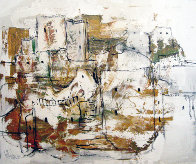 Absract Dwelling 1967 25x30 Original Painting by Gino Hollander - 0 Absract Dwelling 1967 25x30 Original Painting by Gino Hollander - 0